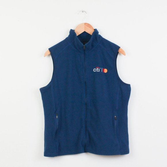 Bean Jackets Coats Ll Bean Fleece Vest Women Large Blue